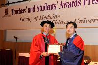 (From left) Prof. Fok Tai-Fai, Dean of Faculty of Medicine and Prof. Hector S.O. Chan